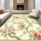 Elegant Floral Branch Porcelain Design Rug