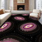 Mauve Amethyst Oval Mandala Rug