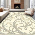 Art Nouveau Floral Scrollwork Design Rug