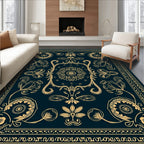 Vintage Floral Medallion Ornament Rug