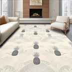 Tropical Pineapple Fan Art Deco Rug