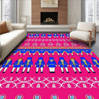 Royal Guard Pink And Blue Repeat Rug