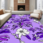 Bold Abstract Floral Art Rug