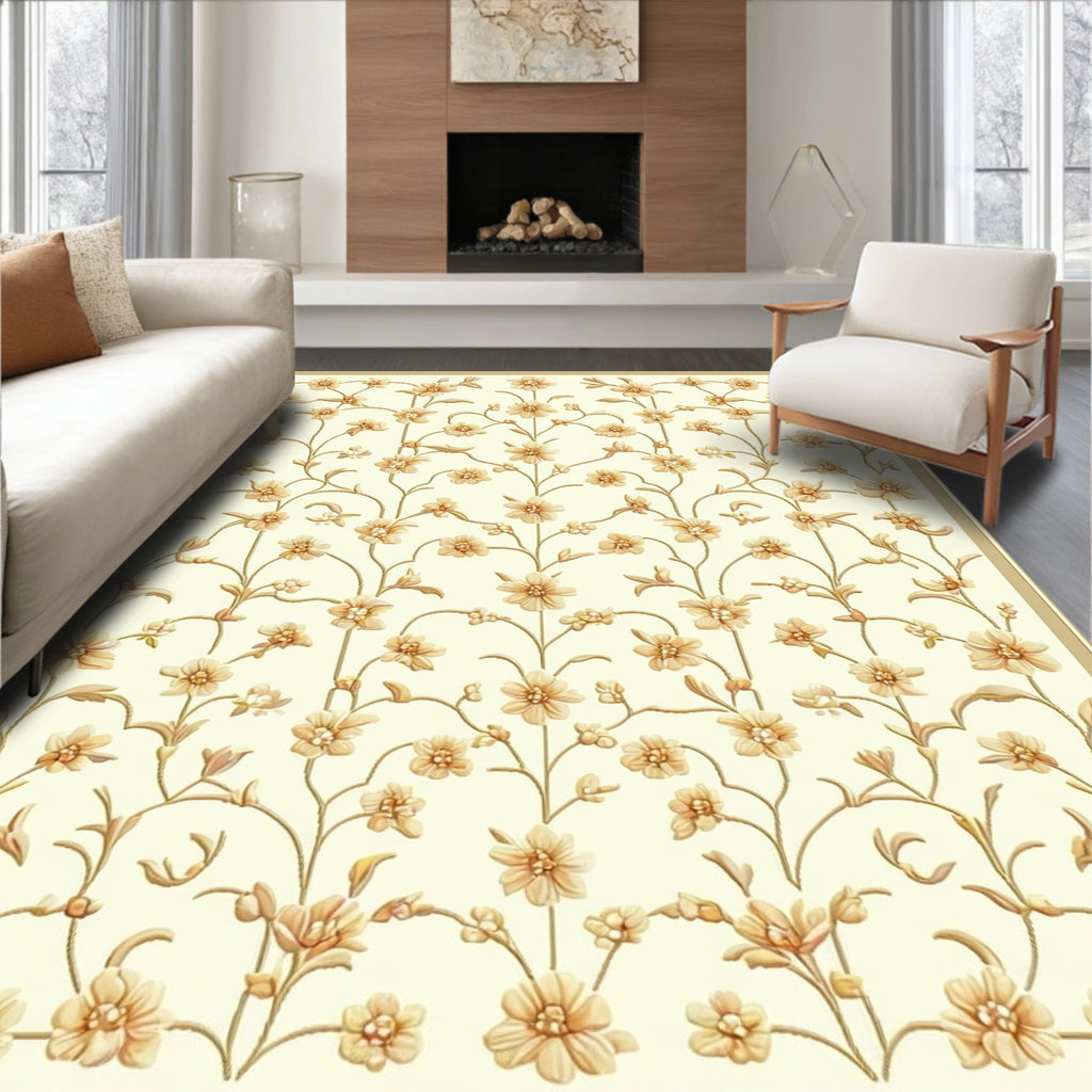 Classic Floral Vine Pattern Rug