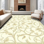 Elegant Floral Vine Scrollwork Design Rug