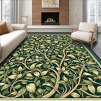 Classic Green Botanical Vine Rug