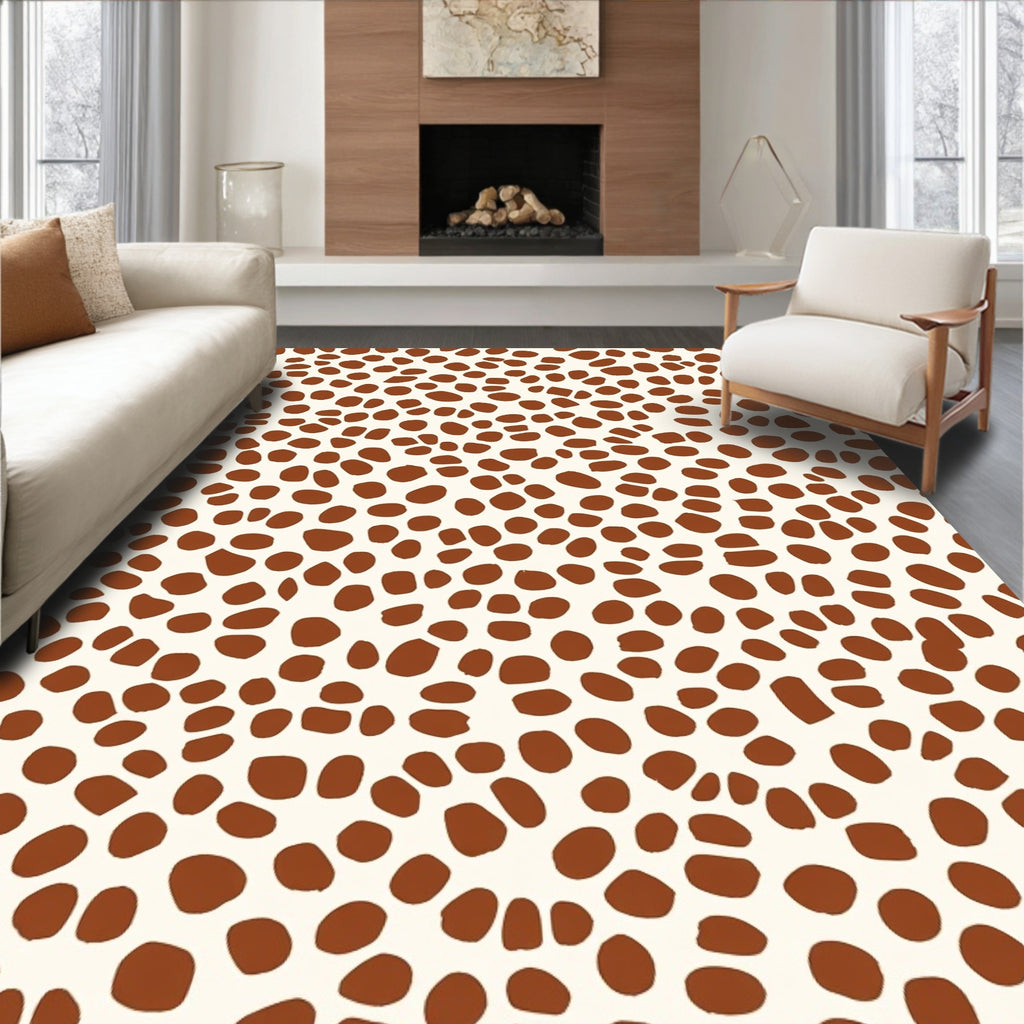 Abstract Dalmatian Print Rug