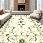Elegant Floral Vines Patterned Rug