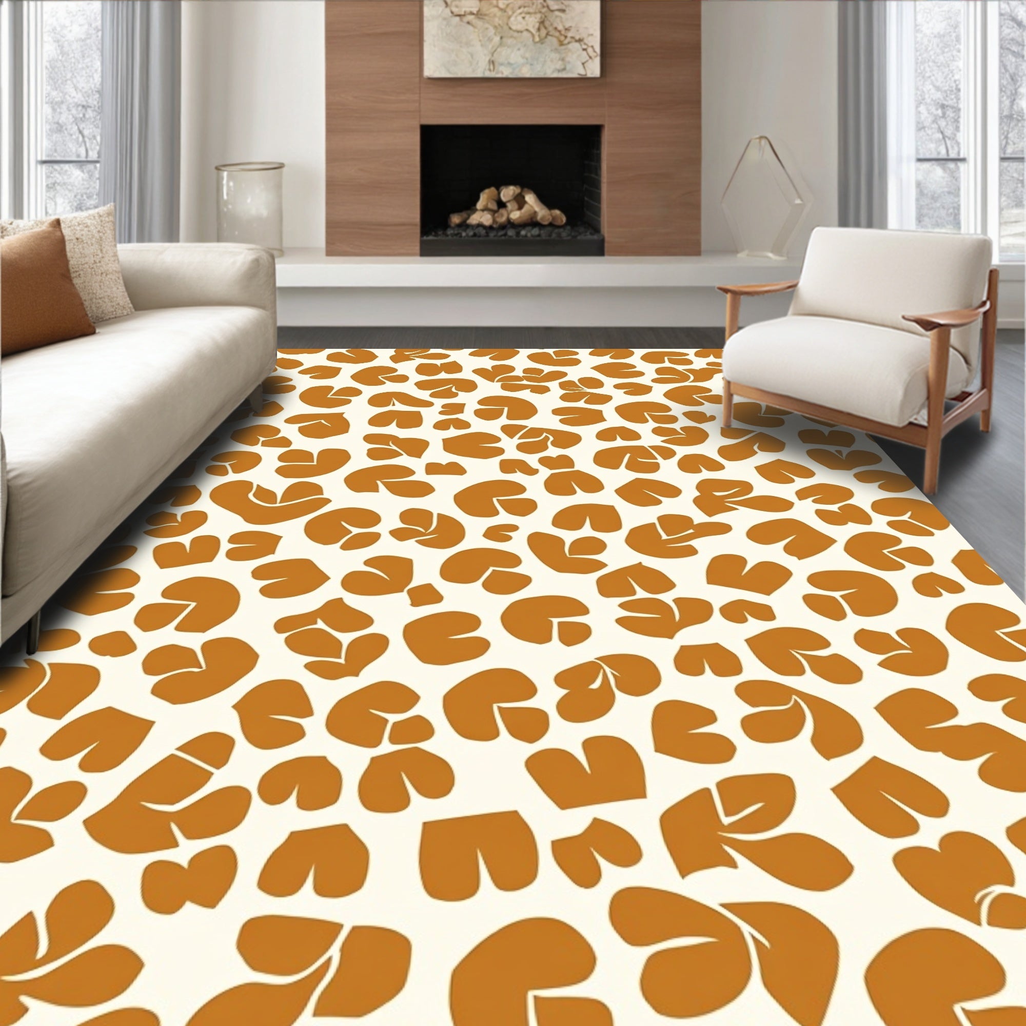 Bold Abstract Animal Print Rug