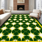 Radiant Starburst Geometric Pattern Rug