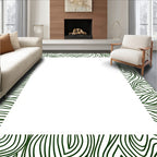 Organic Swirl Botanical Line Art Rug