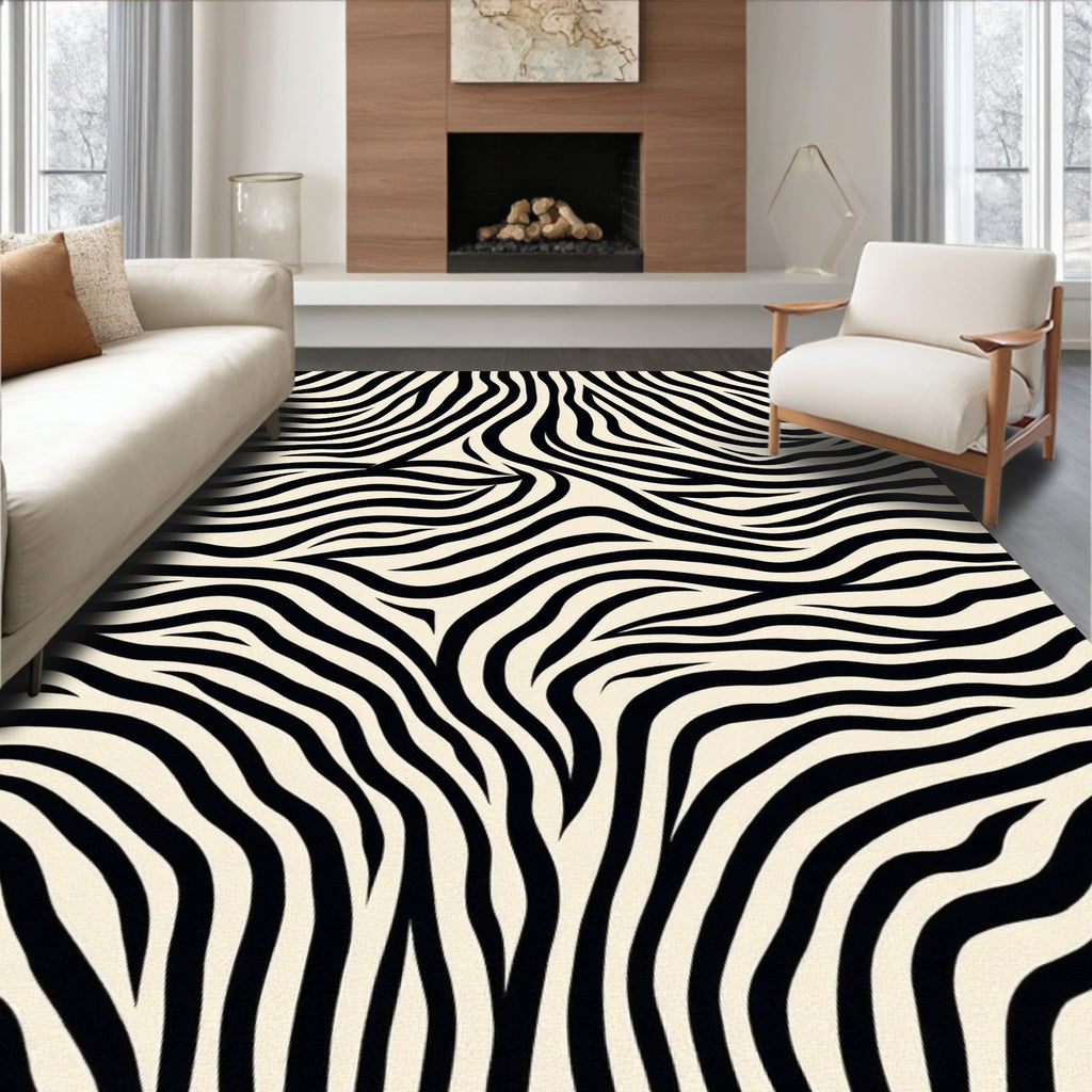 Bold Animal Print Lines Rug