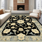 Classic Floral Scrollwork Design Rug