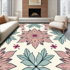 Vintage Pastel Floral Pattern Rug