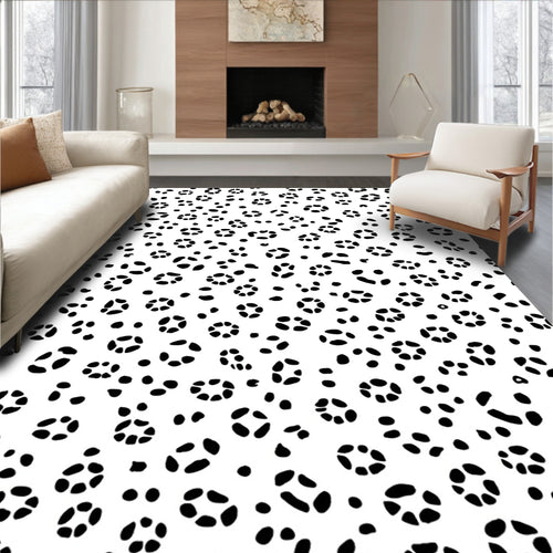 Abstract Organic Dot Pattern Rug