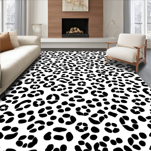 Abstract Cheetah Spot Pattern Rug