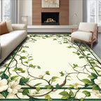 Nature Inspired Floral Vine Rug