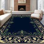 Art Nouveau Floral Border Design Rug