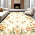 Floral Vine Lattice Pattern Rug