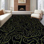 Abstract Swirls Lines Pattern Rug