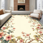 Floral Vine Border Detailed Poster Rug