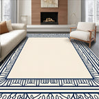 Classic Geometric Border Design Rug