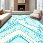 Abstract Ocean Branch Design Rug
