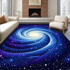 Deep Space Galaxy Spiral Swirl Rug