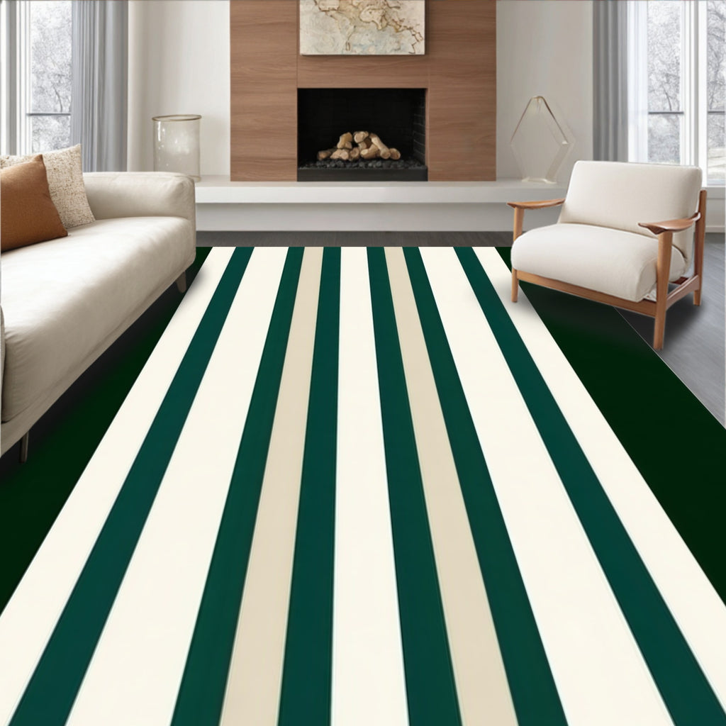Bold Vertical Stripe Pattern Rug