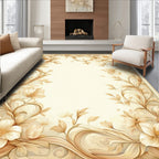 Ornate Floral Vine Accents Rug