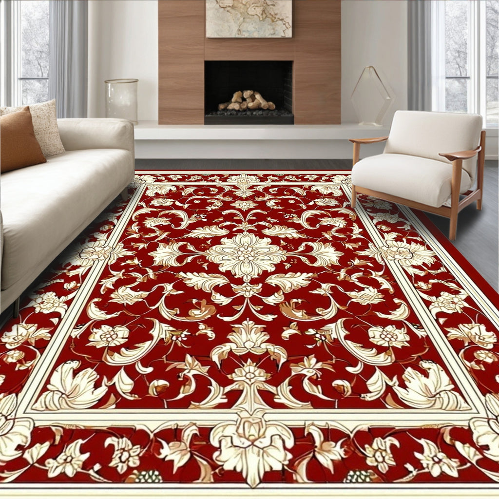 Rich Floral Vine Intricate Design Rug