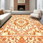 Ornate Floral Mandala Inspired Rug