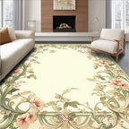 Art Nouveau Floral Vine Border Design Rug