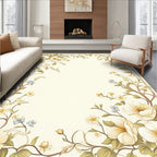 Floral Vine Art Nouveau Border Rug