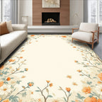 Orange Blossom Vine Pattern Rug