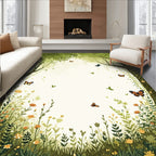 Enchanted Forest Butterfly Meadow Rug