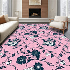 Charming Floral Vines Pattern Rug