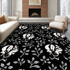 Ornate Floral Vine Pattern Rug
