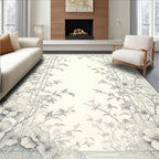 Elegant Floral Vine Patterned Rug