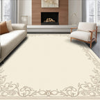 Elegant Floral Frame Design Rug