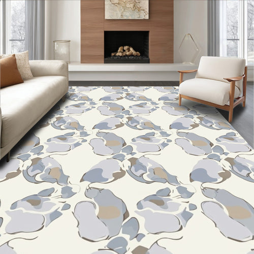 Abstract Organic Blend Stone Pattern Rug