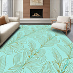 Leafy Branch Thin Line Aura Design Rug