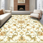 Classic Floral Vine Cream Rug