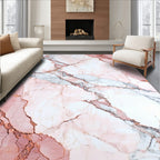 Pink Marble Veined Texture Rug