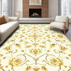 Ornate Floral Scrollwork Pattern Rug