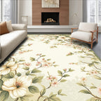 Blossom Branch Floral Textured Vintage Rug