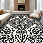 Intricate Floral Scrollwork Pattern Rug