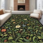 Intricate Floral Vine Pattern Rug