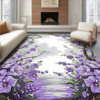 Arched Floral Vignette Nature Design Rug