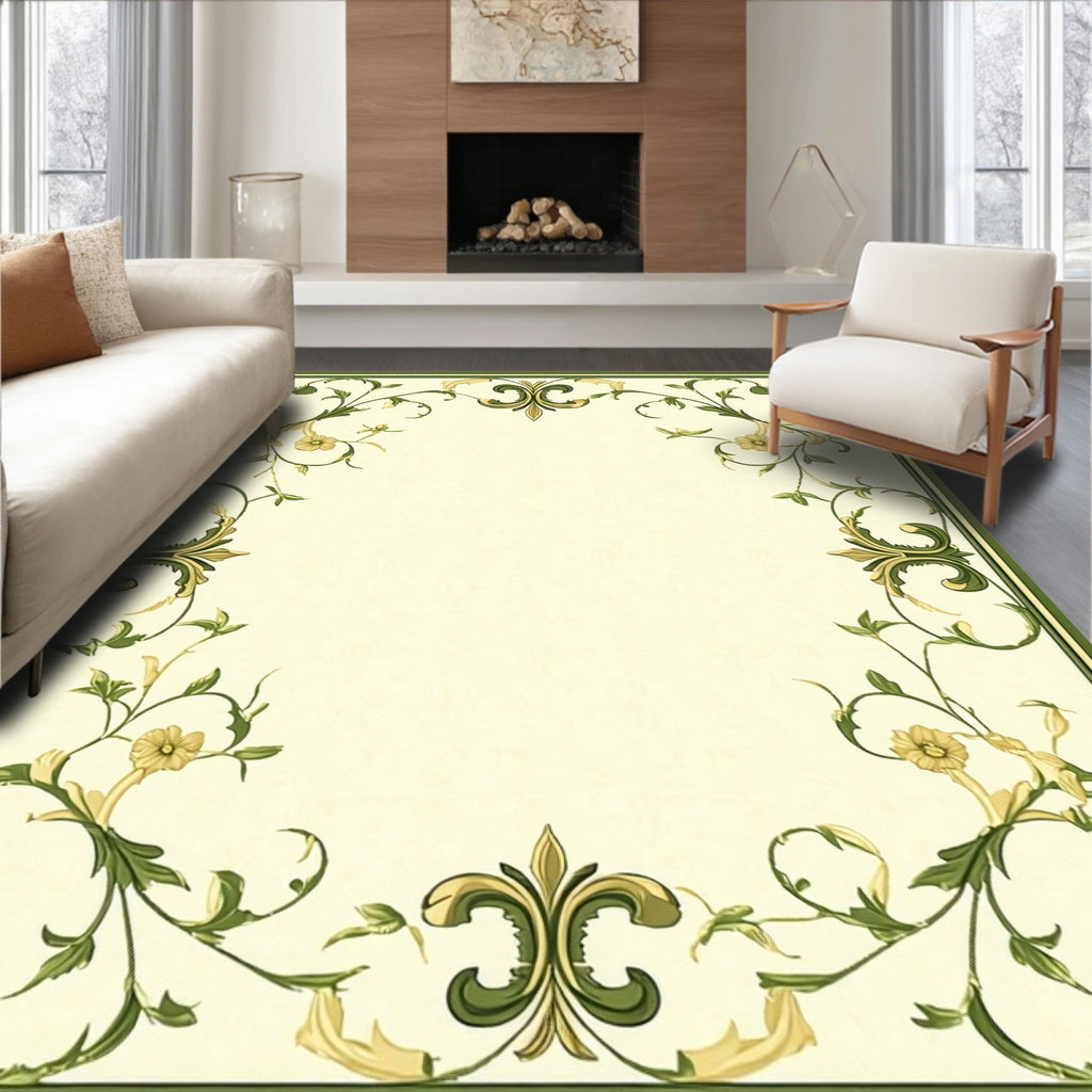 Ornate Floral Vines Meadow Rug